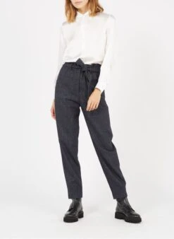 Maje CECILY - Zijden Blouse Met Klassieke Kraag | Wit -MORGAN Verkoop 2686192