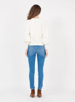 MAISON 123 Skinny Jeans Van Stretchkatoen Met Hoge Taille | Jeans Verschoten -MORGAN Verkoop 2967525