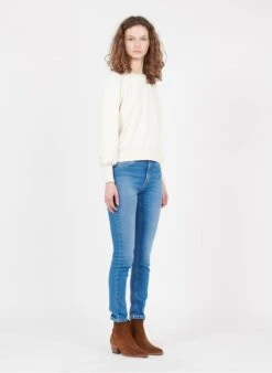 MAISON 123 Skinny Jeans Van Stretchkatoen Met Hoge Taille | Jeans Verschoten -MORGAN Verkoop 2967526