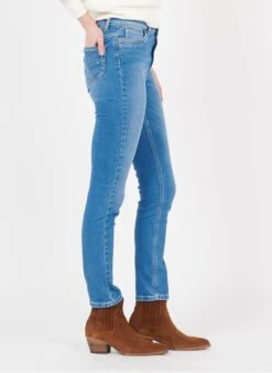 MAISON 123 Skinny Jeans Van Stretchkatoen Met Hoge Taille | Jeans Verschoten -MORGAN Verkoop 2967529