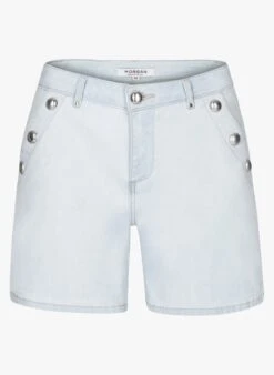MORGAN Spijkershort Met Hoge Taille | Jeans Stone -MORGAN Verkoop 3034543