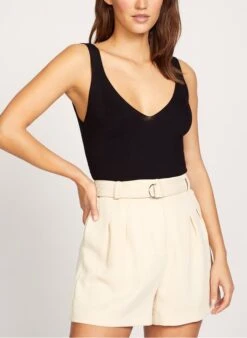 Nieuwe uitgaven 5 KOOKAI Wijde, Effen Broek Met Hoge Taille | Zwart