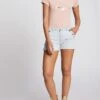 MORGAN Spijkershort Met Hoge Taille | Jeans Stone -MORGAN Verkoop 3100448