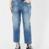 LE TEMPS DES CERISES COSY - Boyfriend-jeans Met Hoge Taille | Blauw