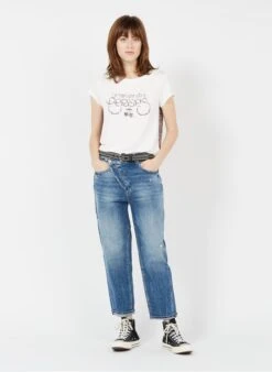LE TEMPS DES CERISES COSY - Boyfriend-jeans Met Hoge Taille | Blauw -MORGAN Verkoop 3205455