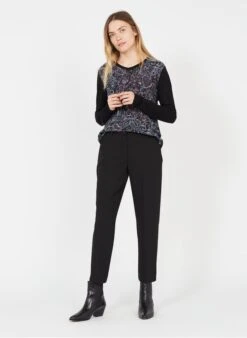 Rechte Broek | Zwart -MORGAN Verkoop 3298218