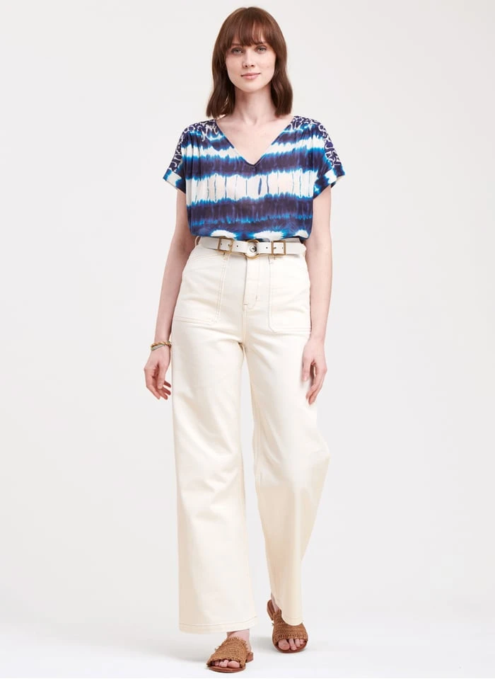 Flared Jeans Van Biokatoenmix | Wit 5 Flared Jeans Van Biokatoenmix | Wit - Afbeelding 3