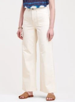 Flared Jeans Van Biokatoenmix | Wit