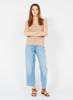 Sessun BAY CRUISE - Rechte, Stonewashed Jeans | Blauw -MORGAN Verkoop 3622844