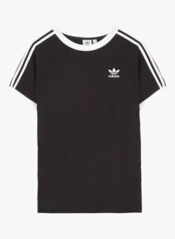 ADIDAS Katoenen T-shirt Met Ronde Hals En Geborduurd Logo | Zwart