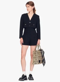 Sandro SEAL - Playsuit Van Tweedstof | Zwart 13 Sandro SEAL - Playsuit Van Tweedstof | Zwart -MORGAN Verkoop 3774091