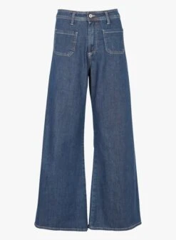 Please Wijde, Katoenen Jeans Met Hoge Taille | -MORGAN Verkoop 3782977