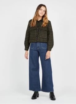 Please Wijde, Katoenen Jeans Met Hoge Taille | -MORGAN Verkoop 3799553