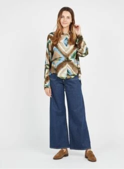 Please Wijde, Katoenen Jeans Met Hoge Taille | -MORGAN Verkoop 3799559