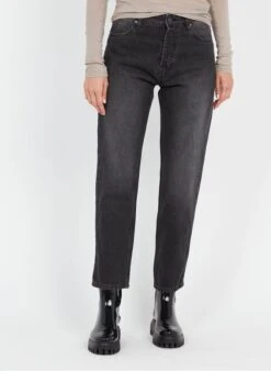 GLORIA - Rechte Jeans | Zwart