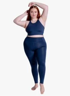 Girlfriend Collective Compressie-sportlegging | Blauw -MORGAN Verkoop 3806648