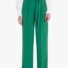 Tara Jarmon PYLA - Wijde Broek Van Crêpe Met Hoge Taille | Groen -MORGAN Verkoop 3863851