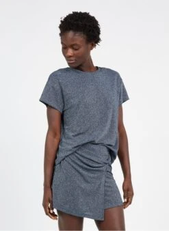 T-shirt Met Pailletten | Blauw