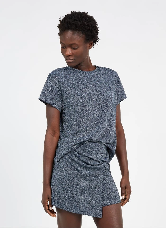 T-shirt Met Pailletten | Blauw 3 T-shirt Met Pailletten | Blauw