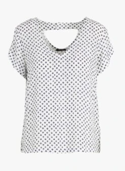 ONE STEP Top Met V-hals En Print | Wit -MORGAN Verkoop 3924269