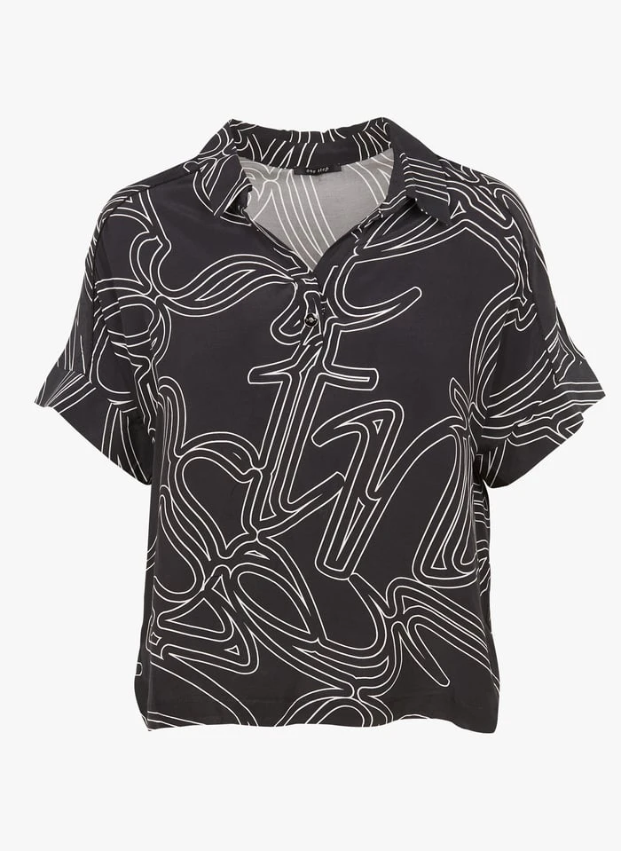 ONE STEP Top Met V-hals En Print | Grijs 5 ONE STEP Top Met V-hals En Print | Grijs - Afbeelding 3