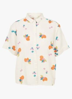 DES PETITS HAUTS TILDETTE - Katoenen Overhemd Met Klassieke Kraag | Beige -MORGAN Verkoop 3925798