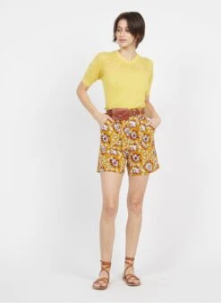 Petite Mendigote MARCO - Katoenen Short Met Print | Geel 18 Petite Mendigote MARCO - Katoenen Short Met Print | Geel -MORGAN Verkoop 3925957