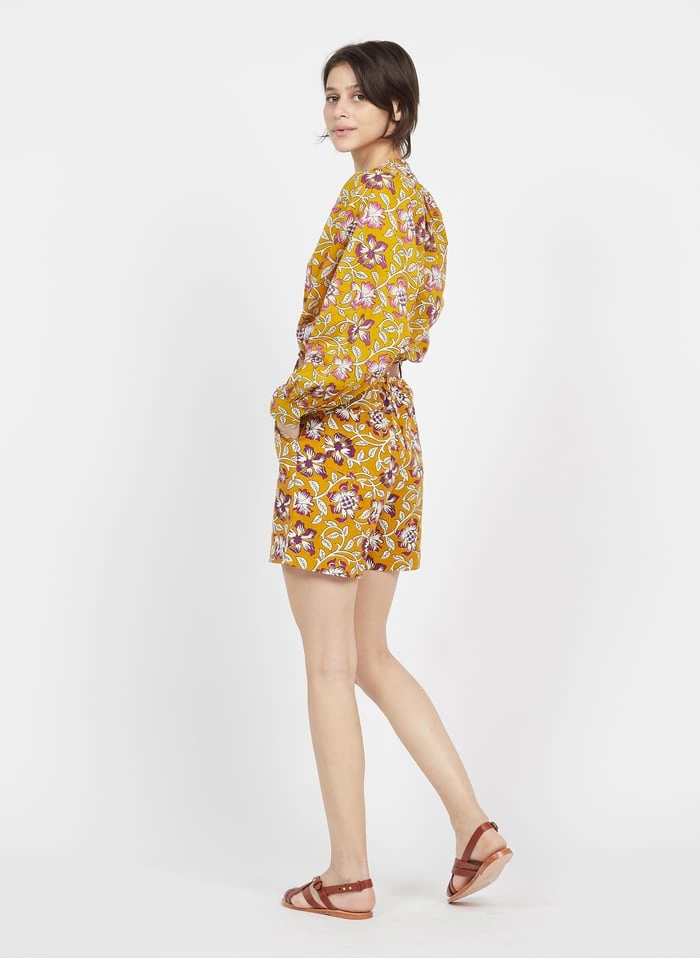 Petite Mendigote MARCO - Katoenen Short Met Print | Geel 12 Petite Mendigote MARCO - Katoenen Short Met Print | Geel - Afbeelding 11