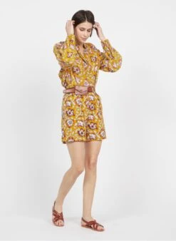 Petite Mendigote MARCO - Katoenen Short Met Print | Geel 21 Petite Mendigote MARCO - Katoenen Short Met Print | Geel -MORGAN Verkoop 3925965