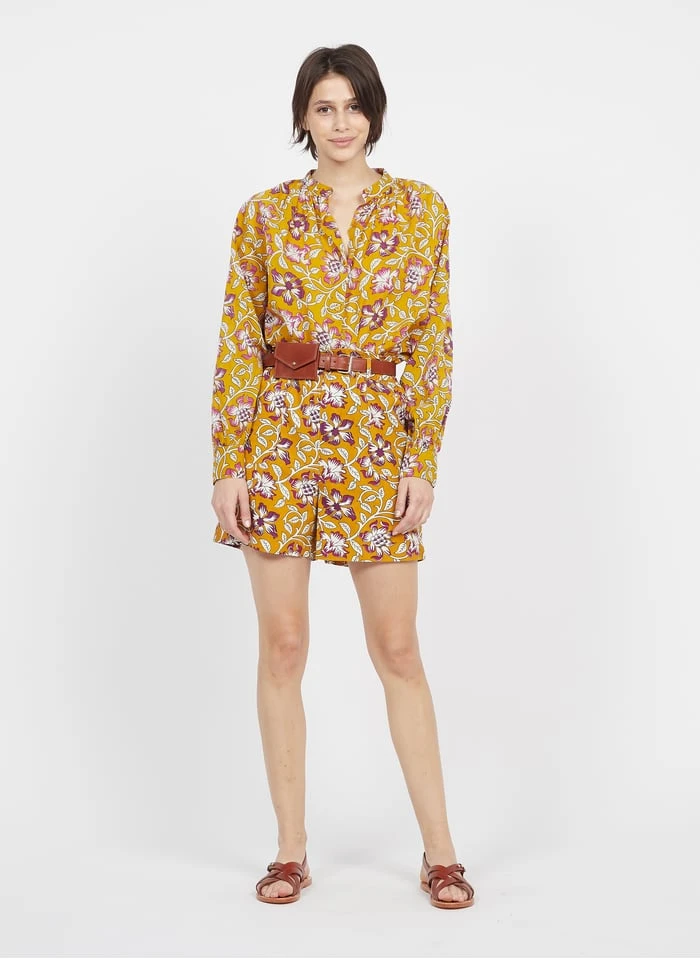 Petite Mendigote MARCO - Katoenen Short Met Print | Geel 6 Petite Mendigote MARCO - Katoenen Short Met Print | Geel - Afbeelding 5