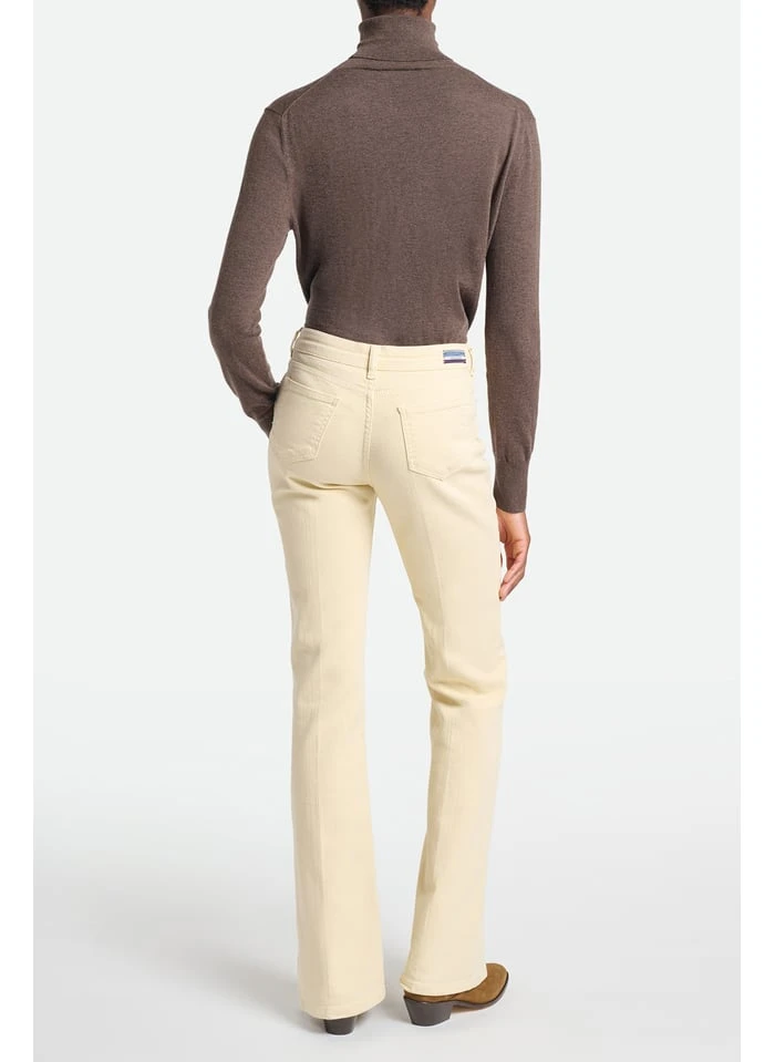 Vanessa Bruno Flared Katoenen Jeans | Beige 5 Vanessa Bruno Flared Katoenen Jeans | Beige - Afbeelding 3