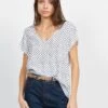 ONE STEP Top Met V-hals En Print | Wit -MORGAN Verkoop 3927372