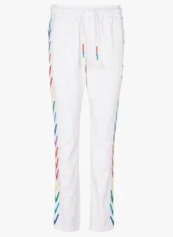 BROOKE - Rechte Broek Met Borduursel | Wit -MORGAN Verkoop 3947914