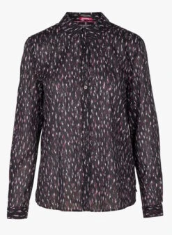 Scotch And Soda Blouse Van Biokatoen Met Klassieke Kraag En Print | Veelkleurig -MORGAN Verkoop 3947992
