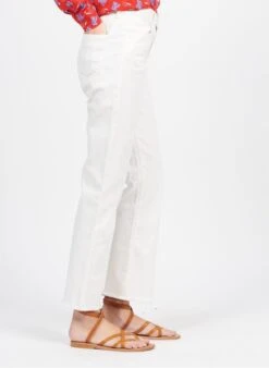 Katoenen Jeans Met Wijd Uitlopende Pijpen | Wit -MORGAN Verkoop 3951179