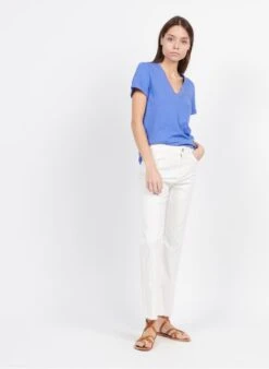 Katoenen Jeans Met Wijd Uitlopende Pijpen | Wit -MORGAN Verkoop 3951187