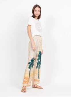 AVERY - Soepelvallende Broek Met Print | Veelkleurig -MORGAN Verkoop 3951266