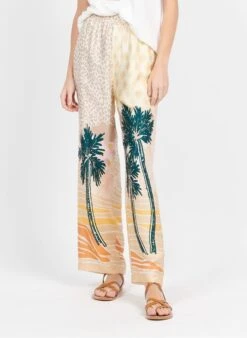 AVERY - Soepelvallende Broek Met Print | Veelkleurig