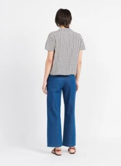 Top Met Klassieke Kraag En Print | Beige -MORGAN Verkoop 3964148