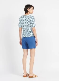 Bermuda Van Zachte, Luchtige Katoen | Blauw -MORGAN Verkoop 3964537