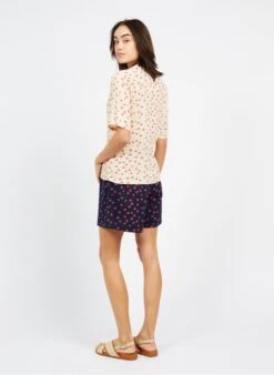 Katoenen Short Met Print | Blauw -MORGAN Verkoop 3969481