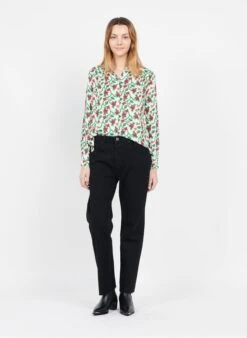 Blouse Met Klassieke Kraag En Print | Wit -MORGAN Verkoop 3972329