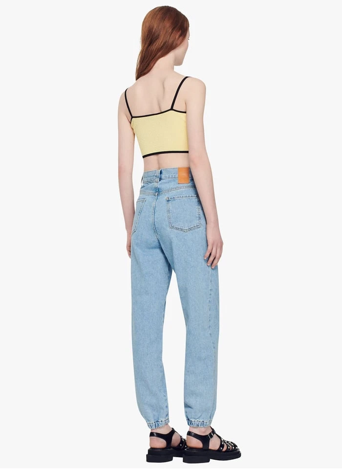 Sandro MELVIN - Rechte, Katoenen Jeans Met Verwassen Look | Blauw 7 Sandro MELVIN - Rechte, Katoenen Jeans Met Verwassen Look | Blauw - Afbeelding 5