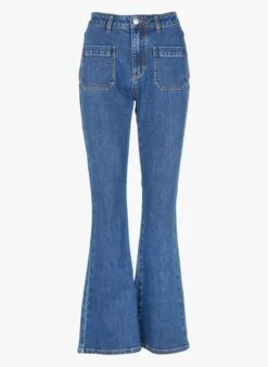 Suncoo ROUAN - Jeans Met Hoge Taille En Wijd Uitlopende Pijpen | Jeans Onbewerkt -MORGAN Verkoop 3978935