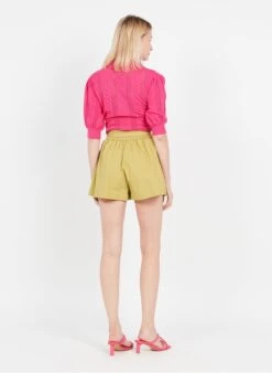 Suncoo BOBBY - Wijd, Katoenen Short | Groen -MORGAN Verkoop 3980675