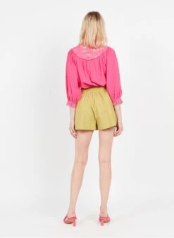 Suncoo BOBBY - Wijd, Katoenen Short | Groen -MORGAN Verkoop 3980678