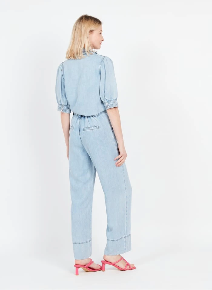 Suncoo LIETTE - Blouse Met Peterpankraagje | Jeans Onbewerkt 7 Suncoo LIETTE - Blouse Met Peterpankraagje | Jeans Onbewerkt - Afbeelding 5