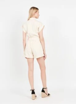 Suncoo IRIS - Playsuit Met Overhemdkraagje | Beige -MORGAN Verkoop 3980854