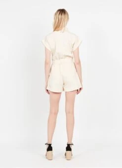 Suncoo IRIS - Playsuit Met Overhemdkraagje | Beige -MORGAN Verkoop 3980856