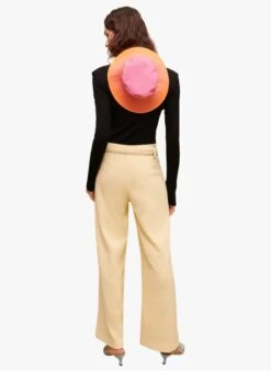 Maje PILLO - Broek Van Tweed | Geel -MORGAN Verkoop 3990999